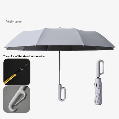 Automatic Folding Umbrella, Portable Windproof Waterproof Umbrella with Loop Buckle for Men & Women, 1 Unit / 60pcs Bulk Option