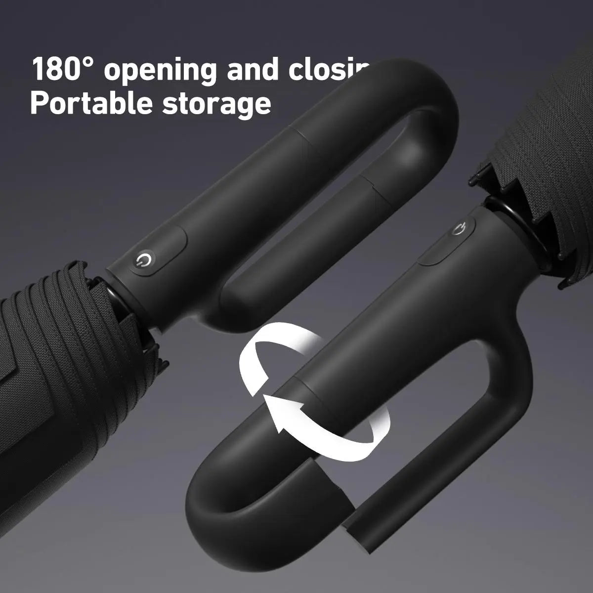 Automatic Folding Umbrella, Portable Windproof Waterproof Umbrella with Loop Buckle for Men & Women, 1 Unit / 60pcs Bulk Option