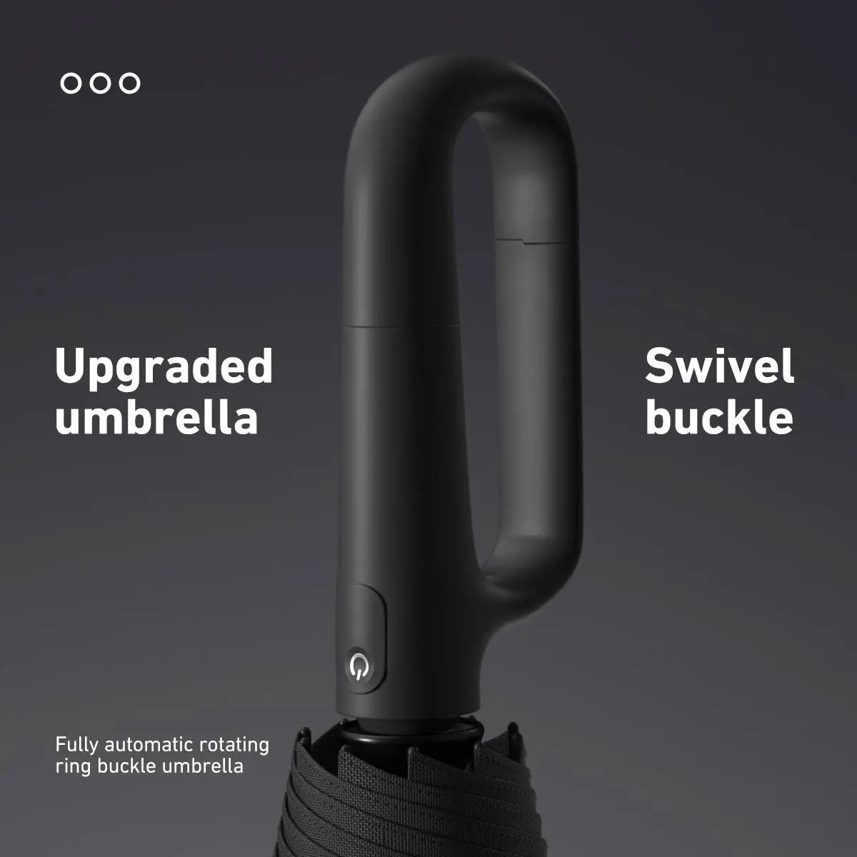 Automatic Folding Umbrella, Portable Windproof Waterproof Umbrella with Loop Buckle for Men & Women, 1 Unit / 60pcs Bulk Option